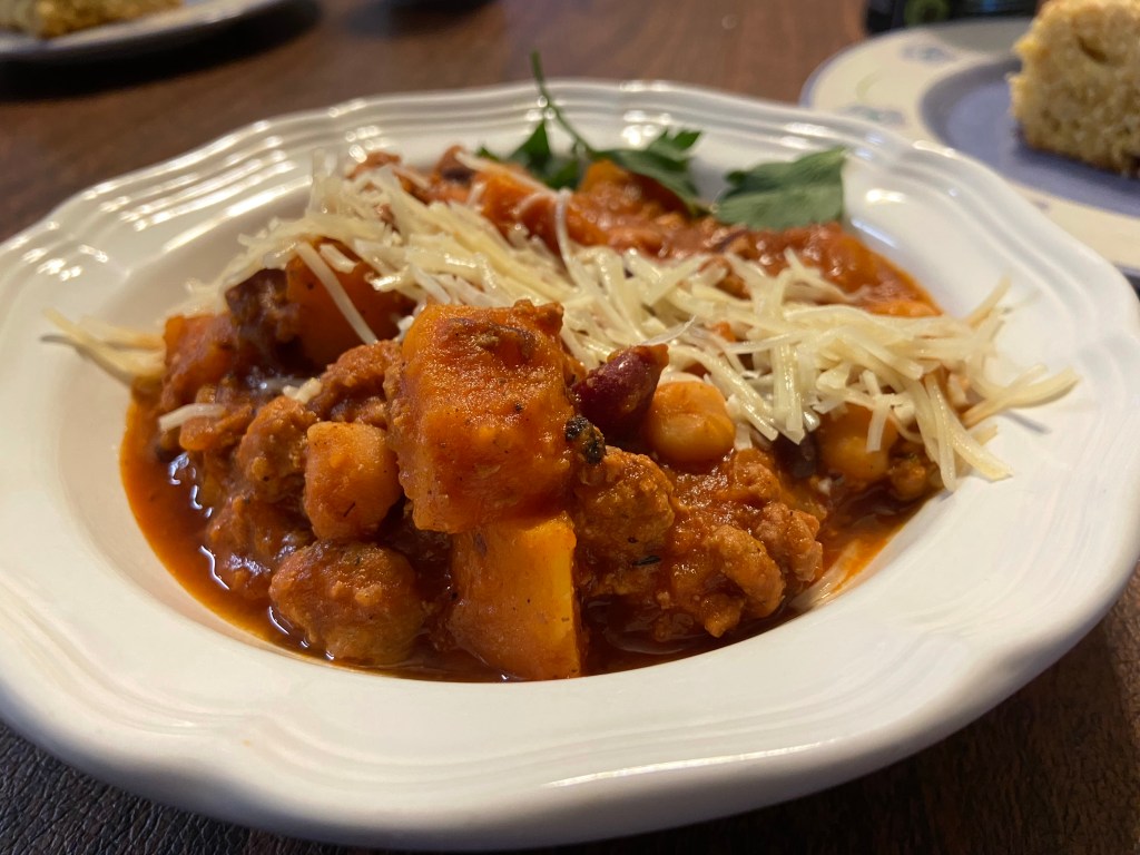 Smoked Butternut & Turkey Chili